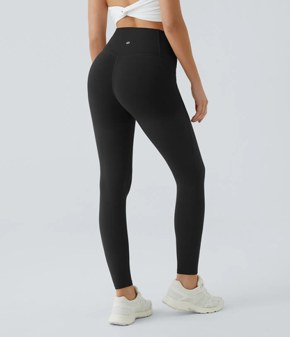 High Waisted Tummy Control Side Pocket Shaping Training UltraSculpt Leggings