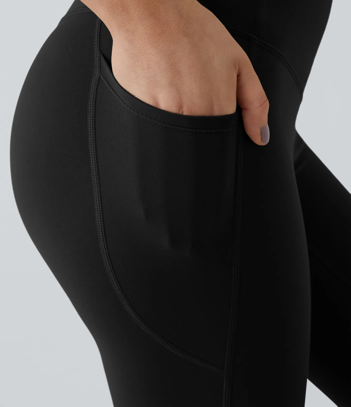 High Waisted Tummy Control Side Pocket Shaping Training UltraSculpt Leggings