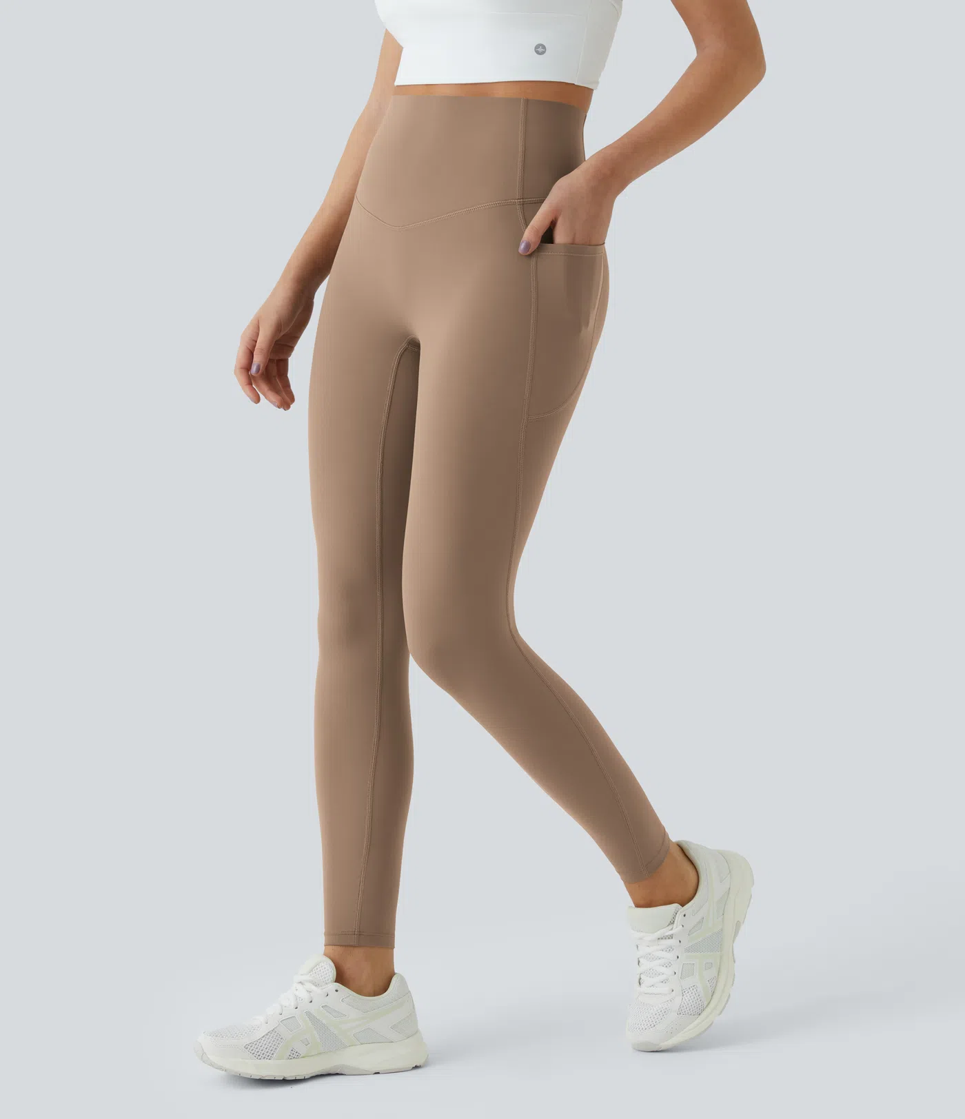 High Waisted Tummy Control Side Pocket Shaping Training UltraSculpt Leggings